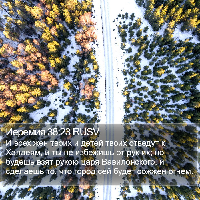 Иеремия 38:23 RUSV Bible Study