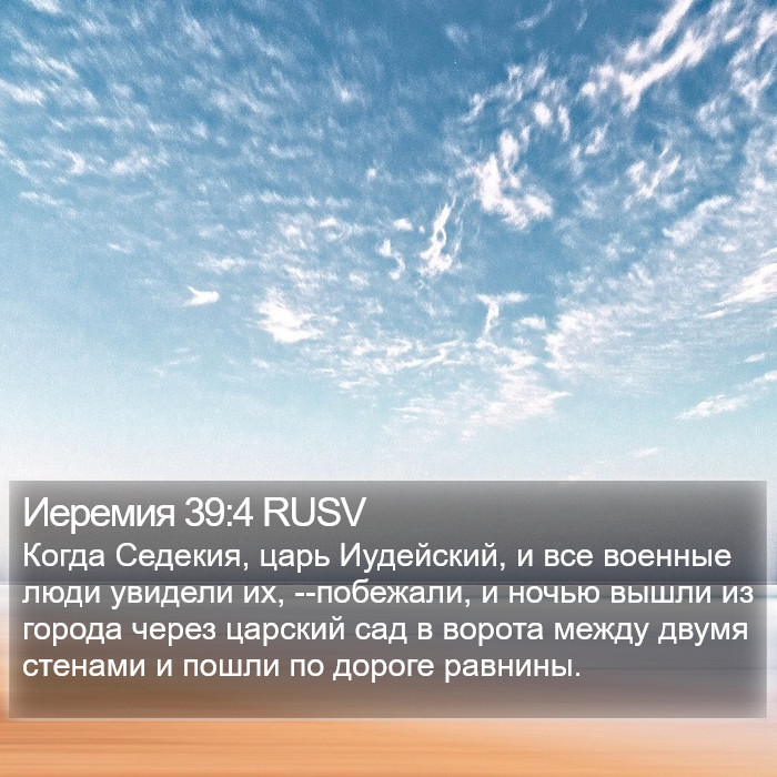 Иеремия 39:4 RUSV Bible Study