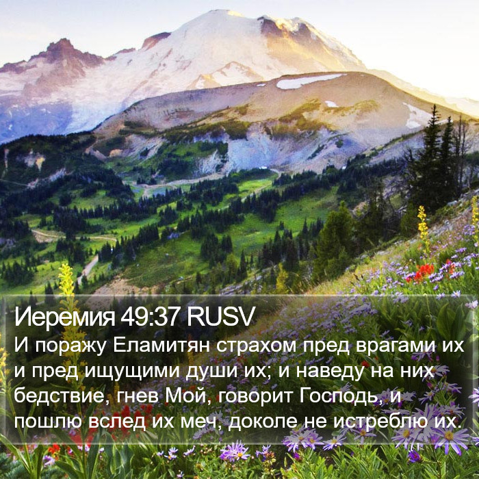 Иеремия 49:37 RUSV Bible Study