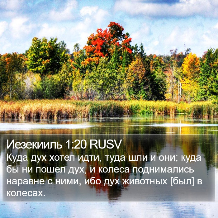 Иезекииль 1:20 RUSV Bible Study