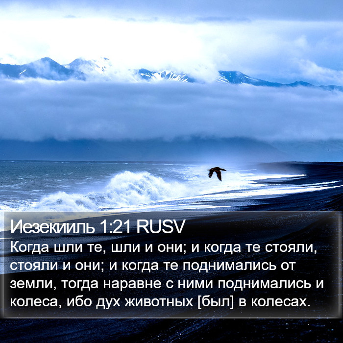 Иезекииль 1:21 RUSV Bible Study