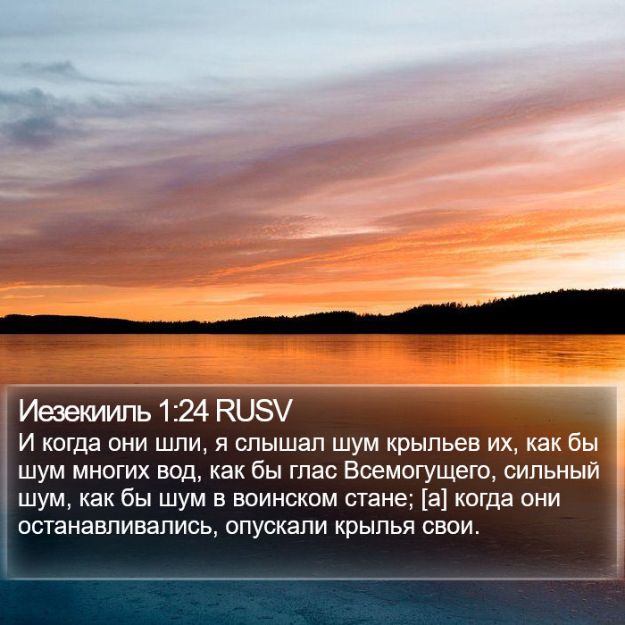 Иезекииль 1:24 RUSV Bible Study