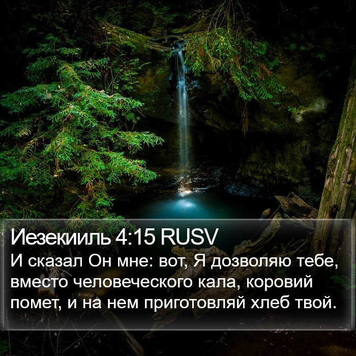 Иезекииль 4:15 RUSV Bible Study