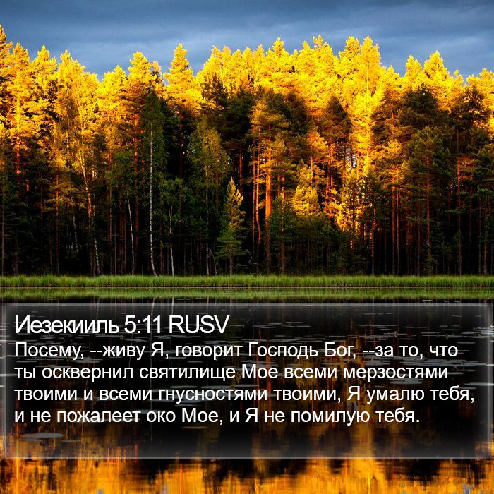 Иезекииль 5:11 RUSV Bible Study