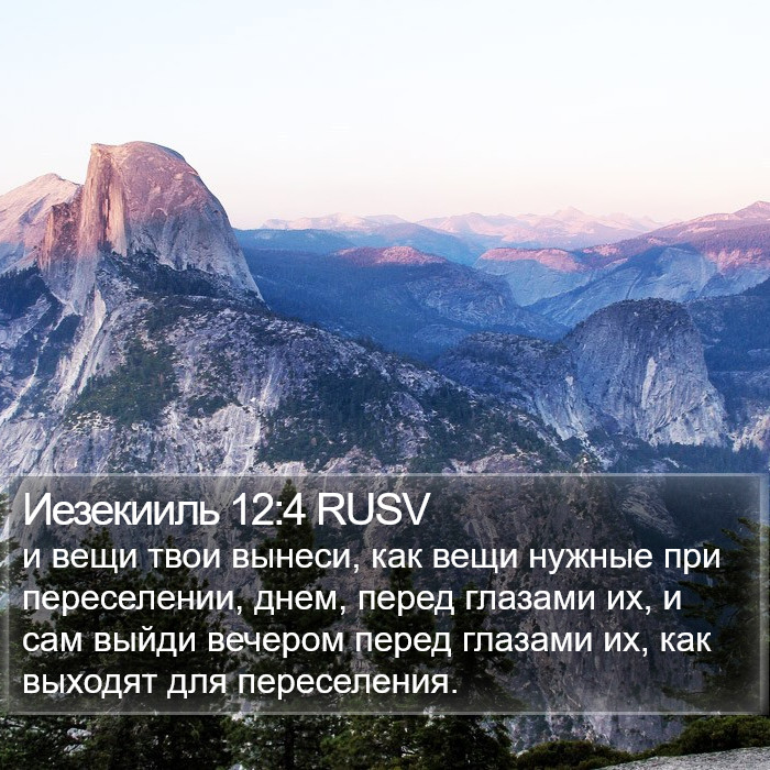 Иезекииль 12:4 RUSV Bible Study