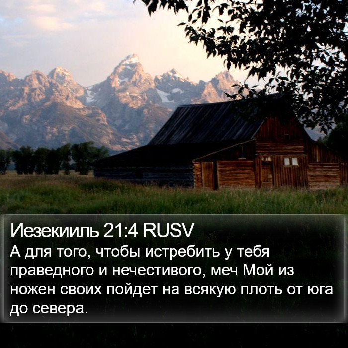 Иезекииль 21:4 RUSV Bible Study