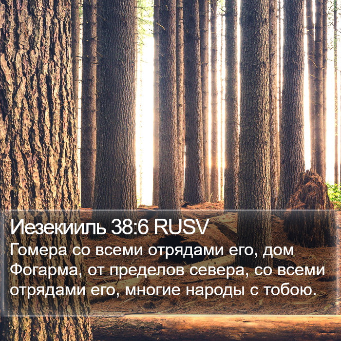 Иезекииль 38:6 RUSV Bible Study