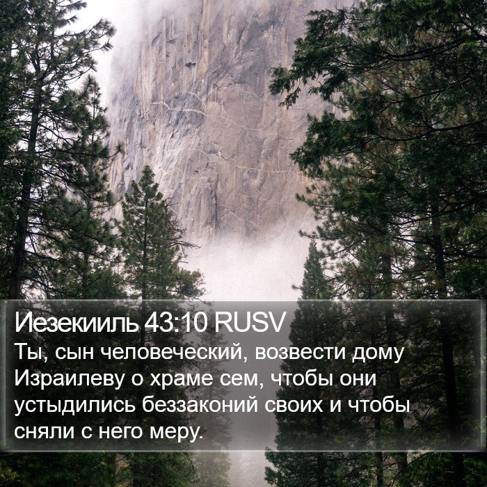 Иезекииль 43:10 RUSV Bible Study