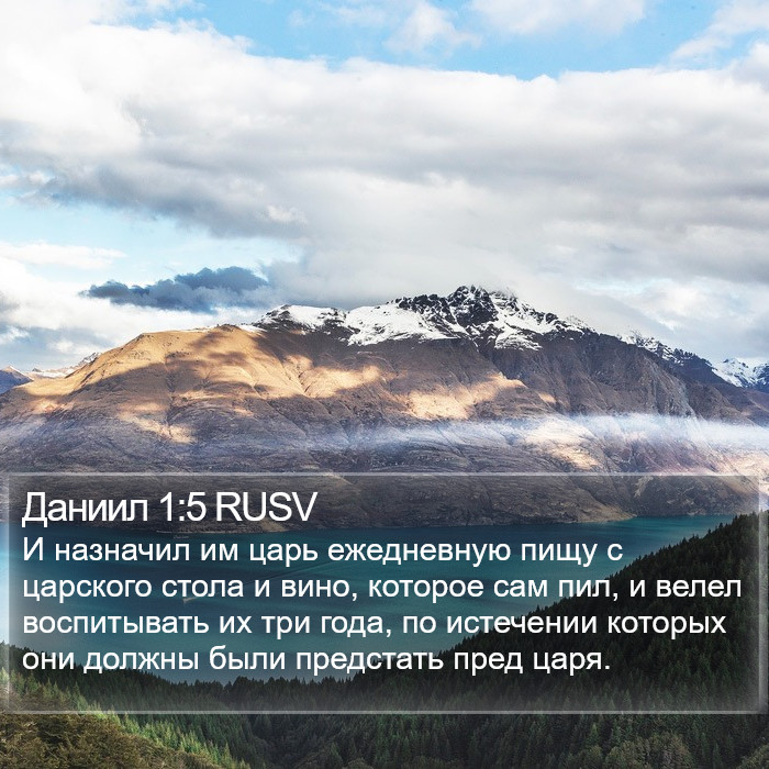 Даниил 1:5 RUSV Bible Study