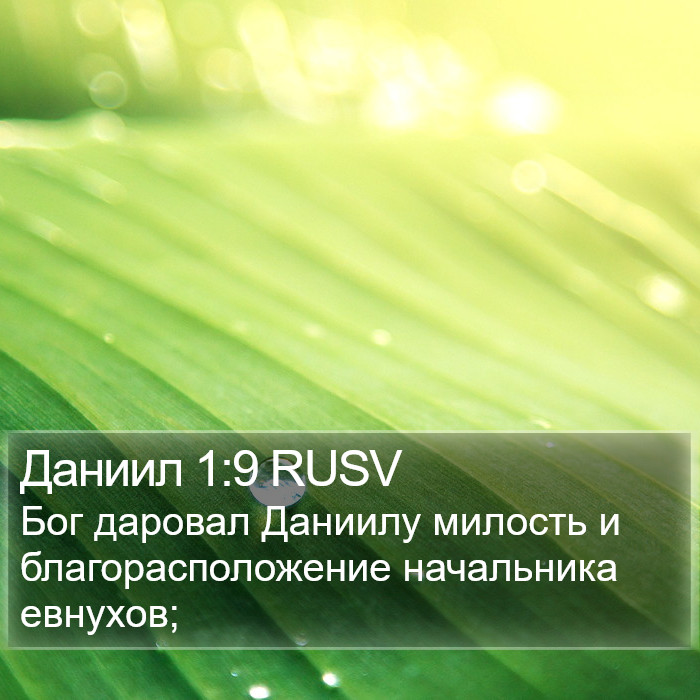 Даниил 1:9 RUSV Bible Study