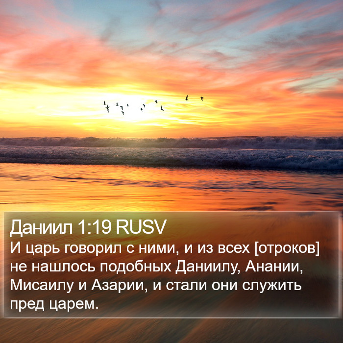 Даниил 1:19 RUSV Bible Study