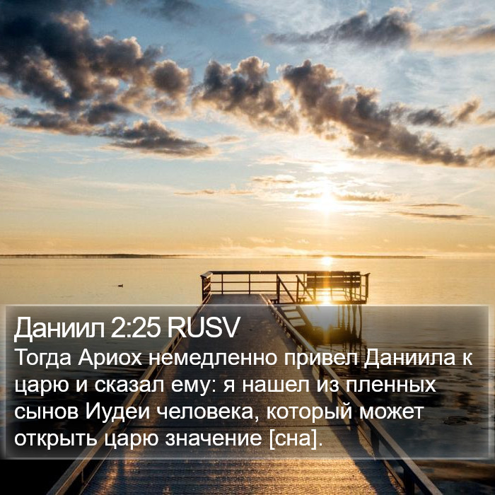 Даниил 2:25 RUSV Bible Study