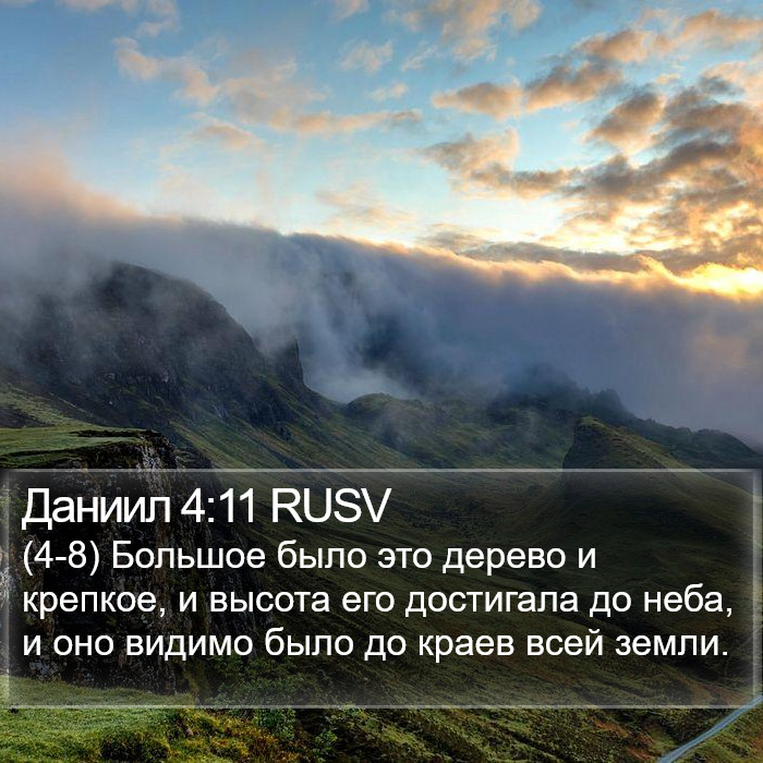 Даниил 4:11 RUSV Bible Study