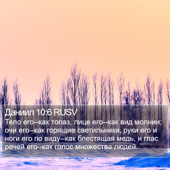 Даниил 10:6 RUSV Bible Study