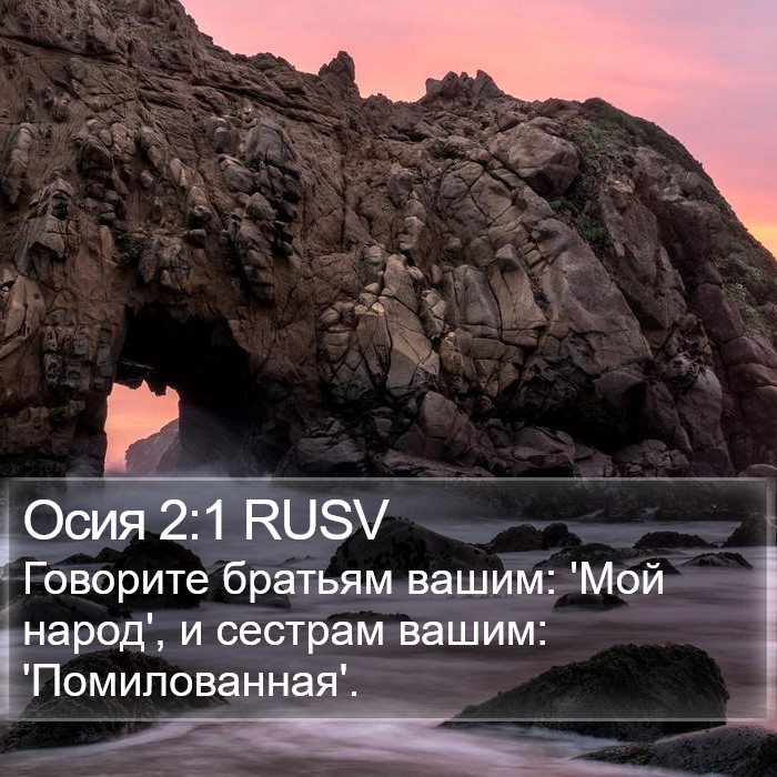 Осия 2:1 RUSV Bible Study