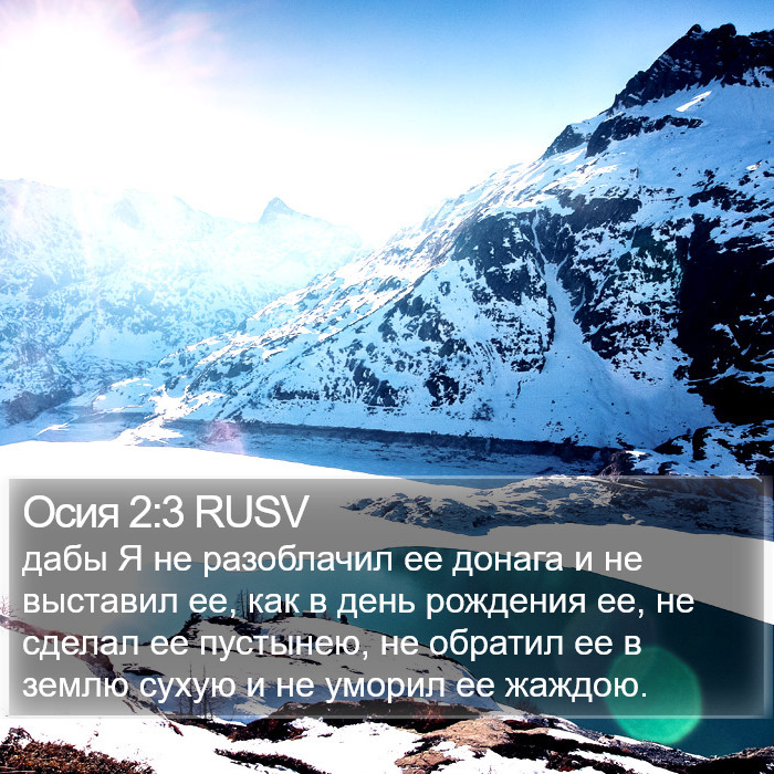 Осия 2:3 RUSV Bible Study