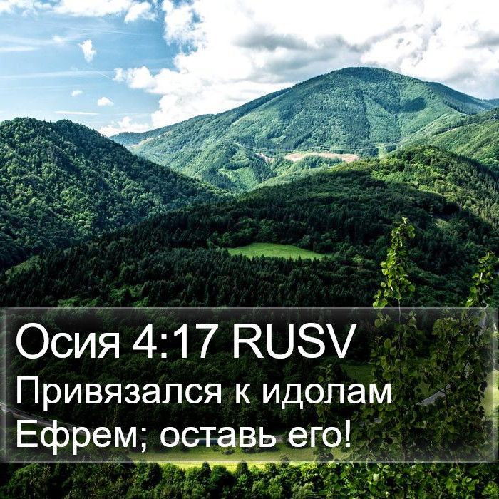 Осия 4:17 RUSV Bible Study