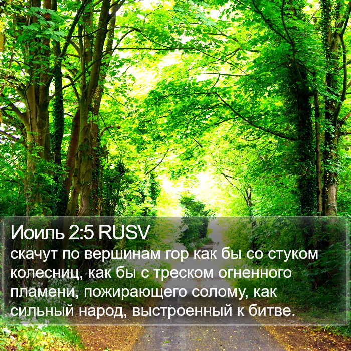 Иоиль 2:5 RUSV Bible Study