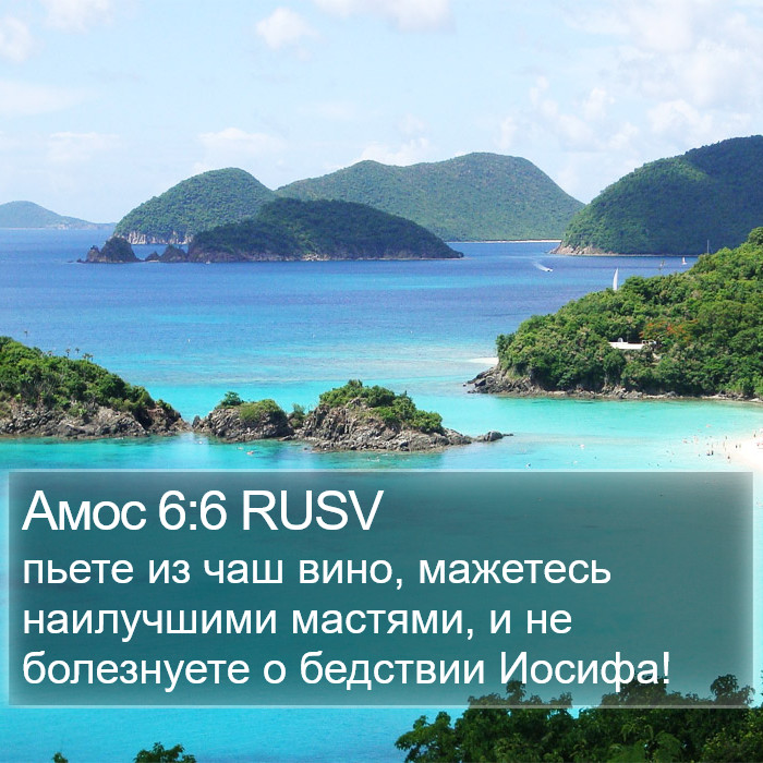 Амос 6:6 RUSV Bible Study