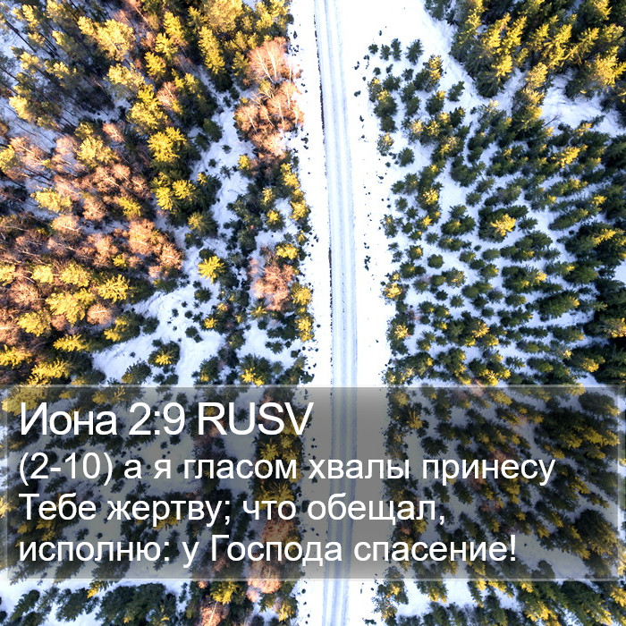 Иона 2:9 RUSV Bible Study