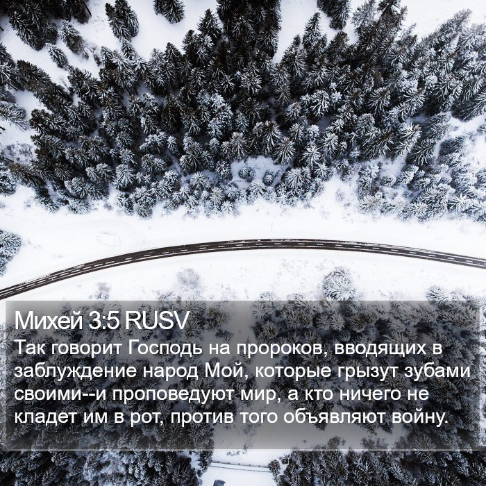 Михей 3:5 RUSV Bible Study