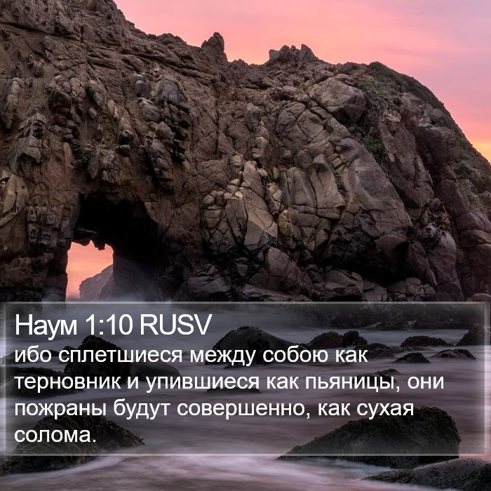 Наум 1:10 RUSV Bible Study