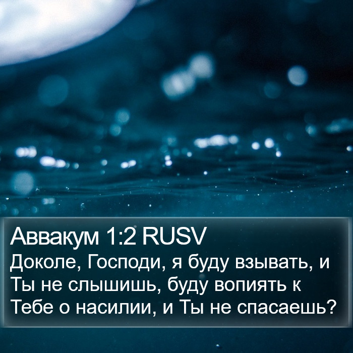 Аввакум 1:2 RUSV Bible Study