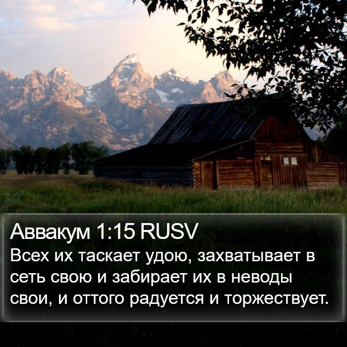 Аввакум 1:15 RUSV Bible Study