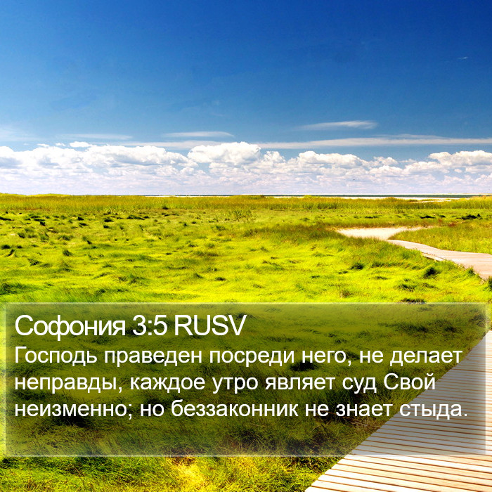 Софония 3:5 RUSV Bible Study
