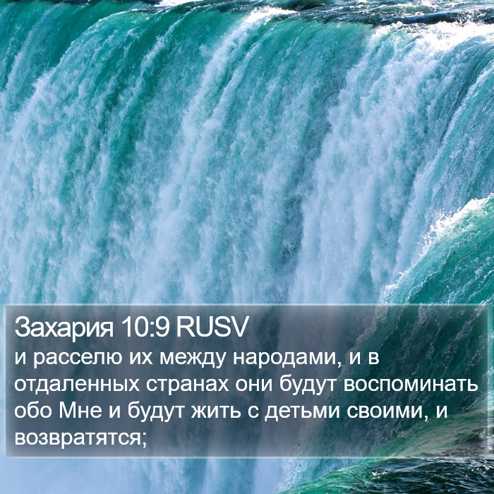 Захария 10:9 RUSV Bible Study