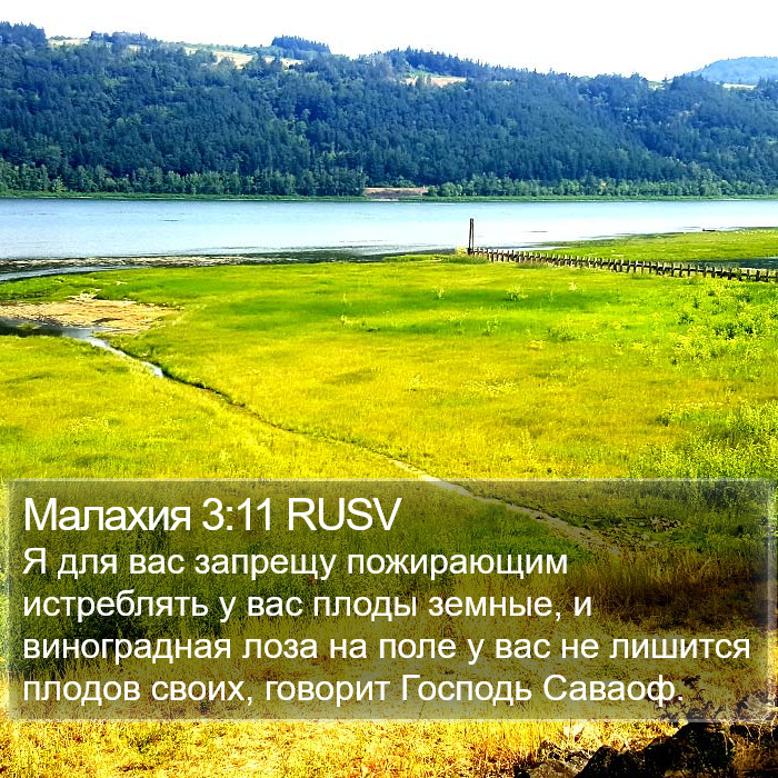 Малахия 3:11 RUSV Bible Study