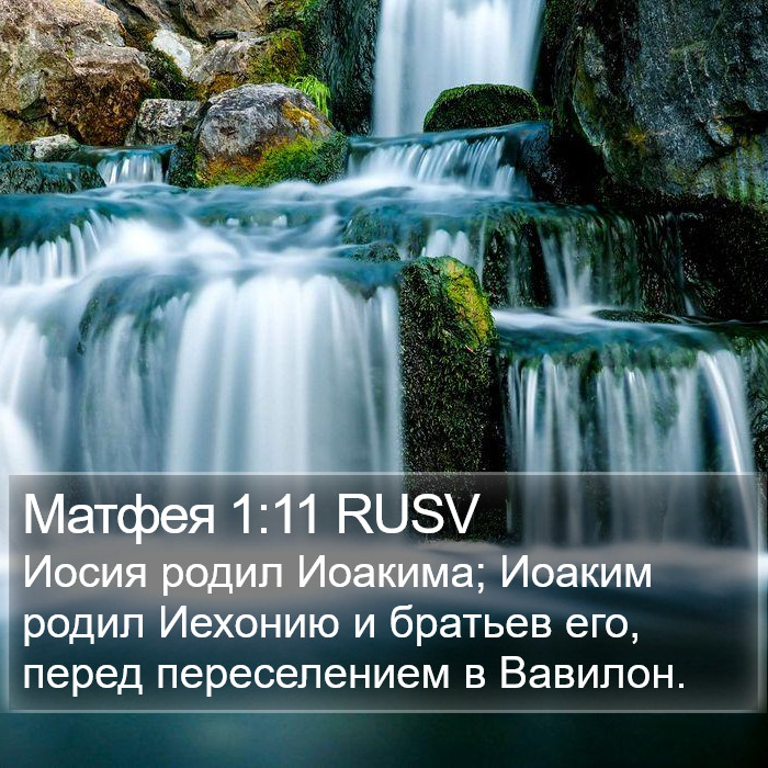 Матфея 1:11 RUSV Bible Study