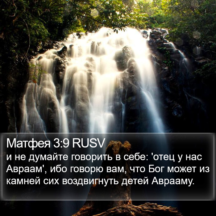 Матфея 3:9 RUSV Bible Study