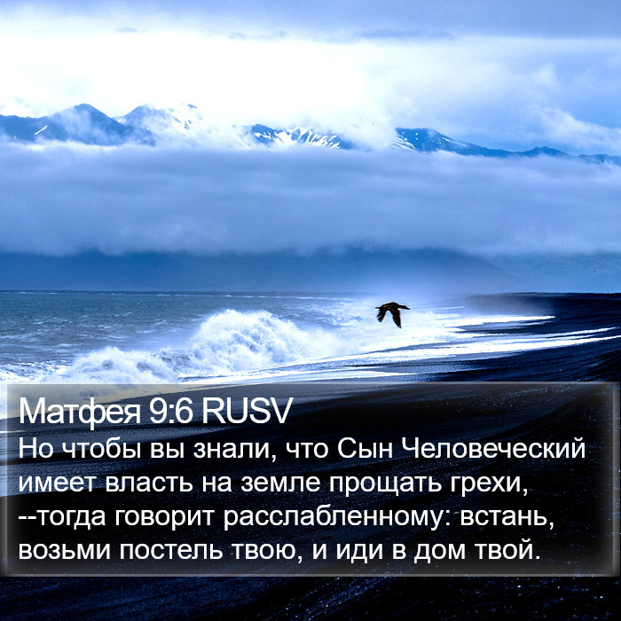Матфея 9:6 RUSV Bible Study