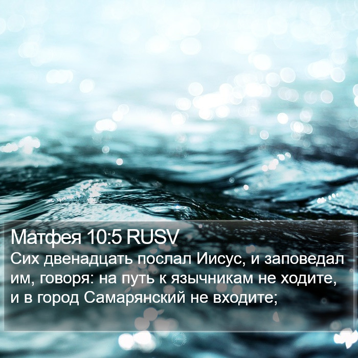 Матфея 10:5 RUSV Bible Study