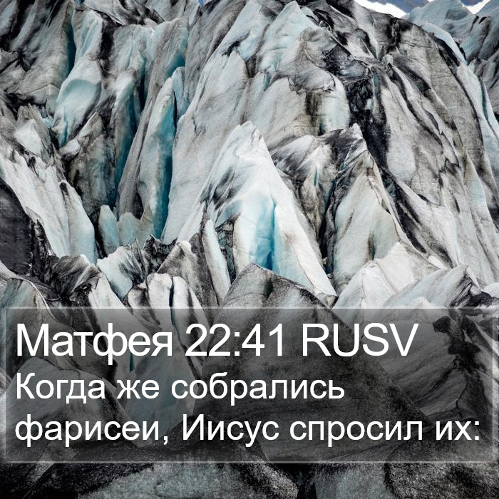 Матфея 22:41 RUSV Bible Study