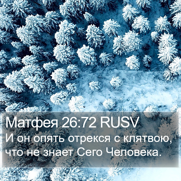 Матфея 26:72 RUSV Bible Study