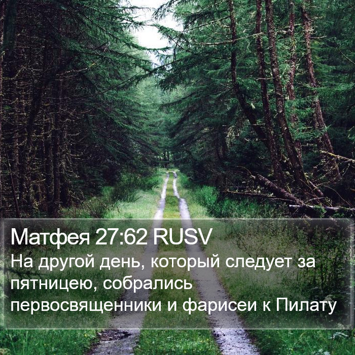 Матфея 27:62 RUSV Bible Study