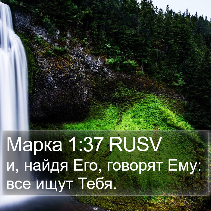 Марка 1:37 RUSV Bible Study