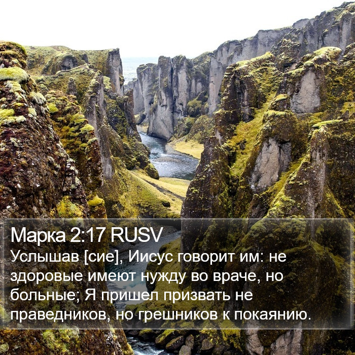 Марка 2:17 RUSV Bible Study