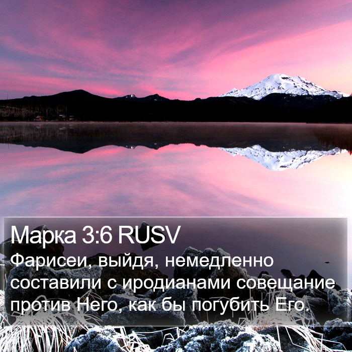 Марка 3:6 RUSV Bible Study