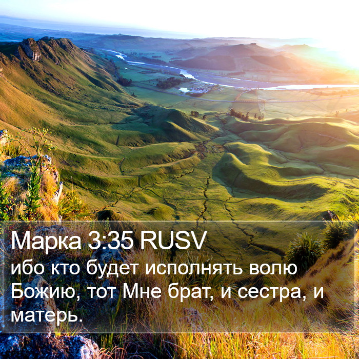 Марка 3:35 RUSV Bible Study
