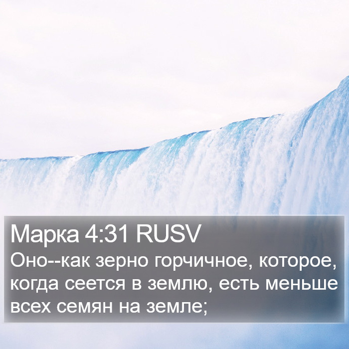 Марка 4:31 RUSV Bible Study