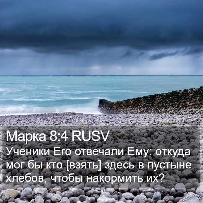 Марка 8:4 RUSV Bible Study