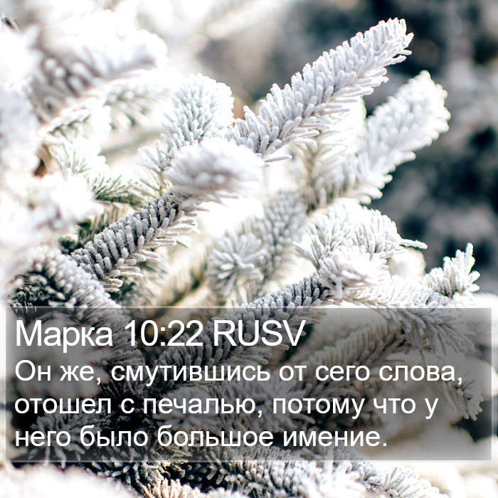 Марка 10:22 RUSV Bible Study