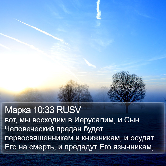 Марка 10:33 RUSV Bible Study