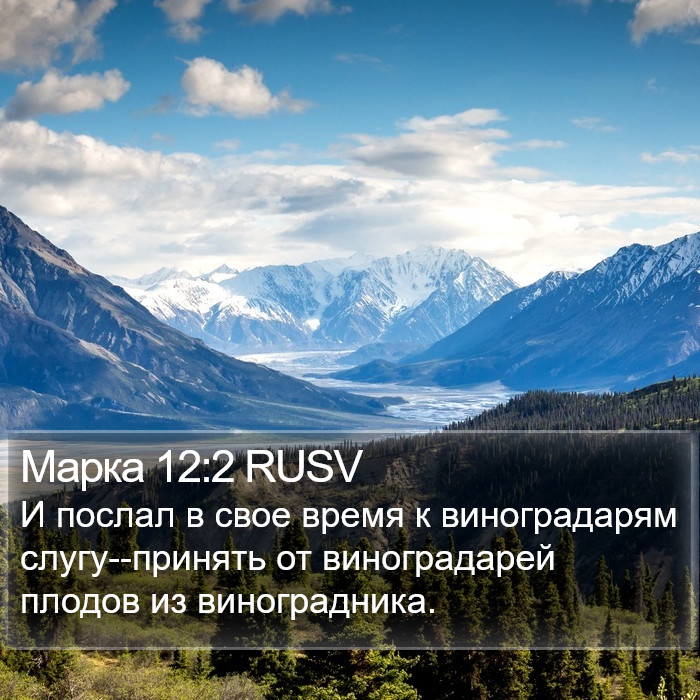 Марка 12:2 RUSV Bible Study