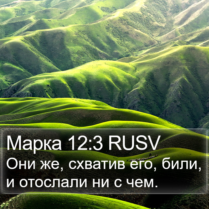 Марка 12:3 RUSV Bible Study