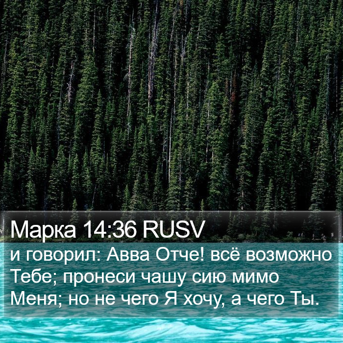 Марка 14:36 RUSV Bible Study