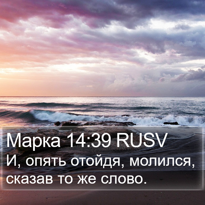 Марка 14:39 RUSV Bible Study